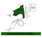 Front Driver Side Fender - GM (84384208) - view 6