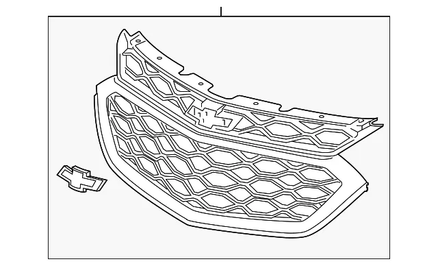 Chrome Front Grille - GM (84384738) - view 3