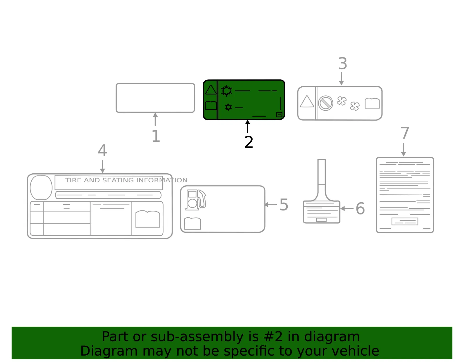 AC Label - GM (84388265) - view 3