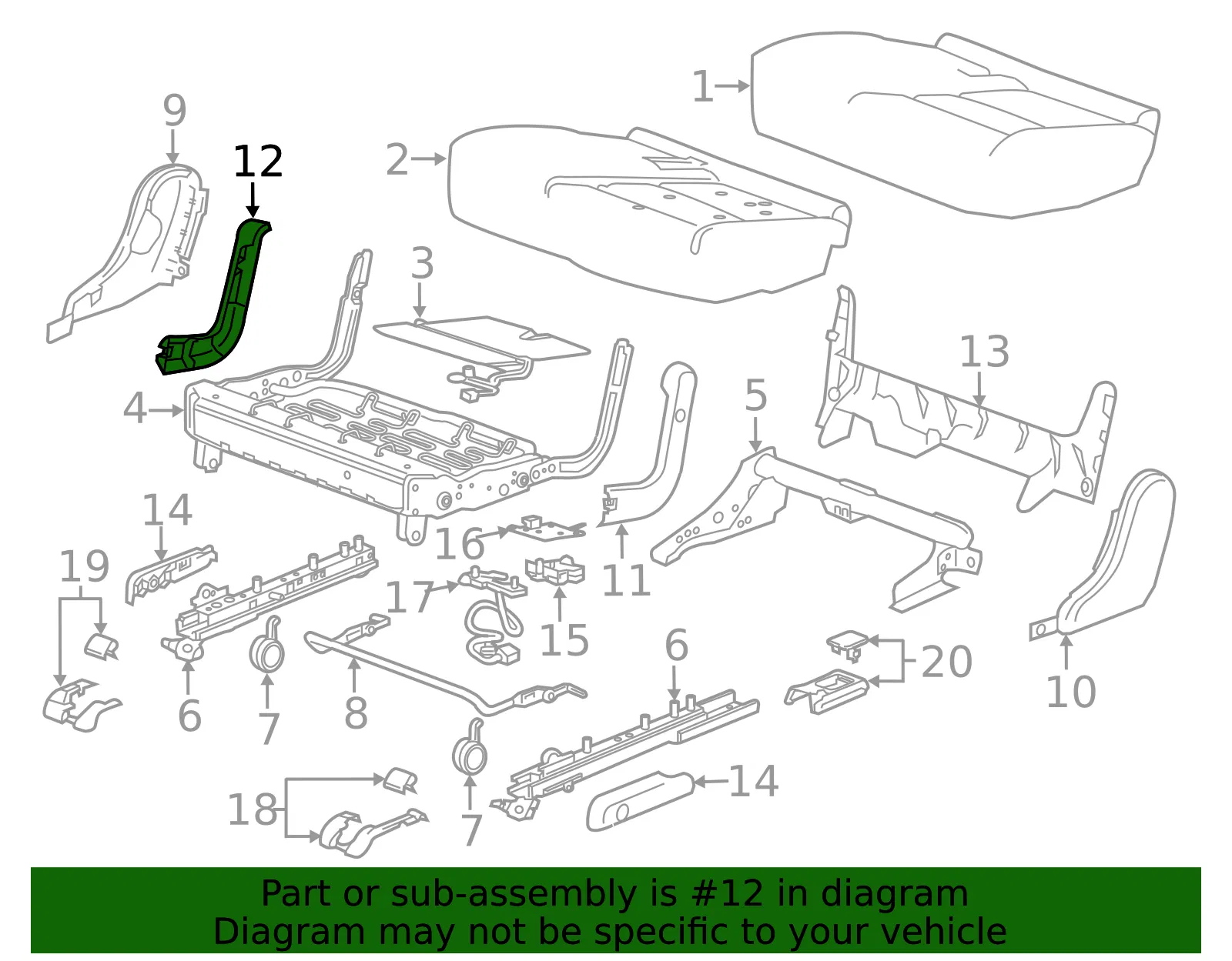 Hinge Cover - GM (84389849) - view 2