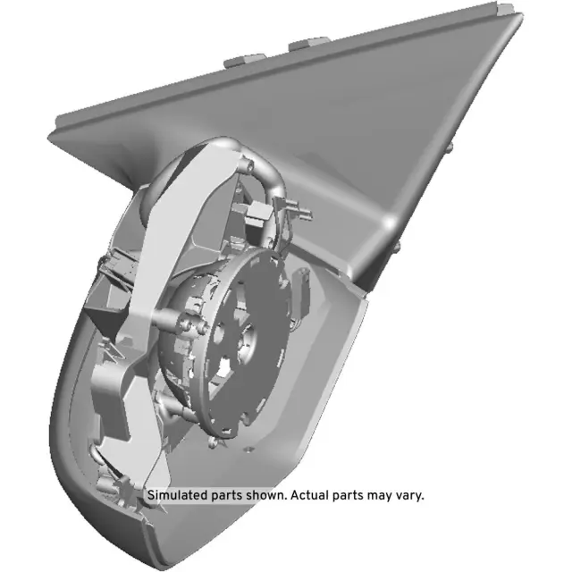Driver Side Door Mirror without Cover - GM (84393662)