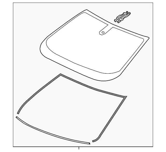 Windshield - GM (84397696) - view 2
