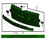 Front Grille - GM (84401129) - view 7