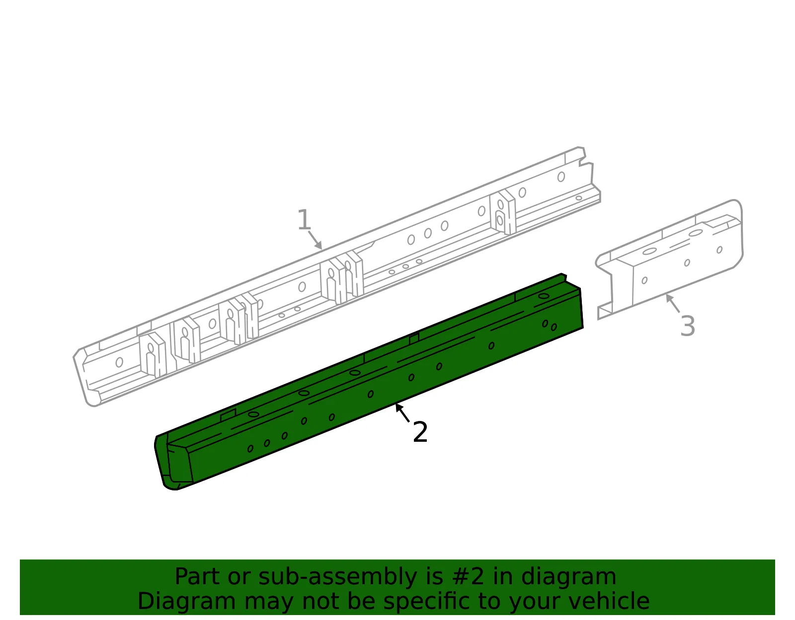 Driver Side Rocker Panel - GM (84405630) - view 4