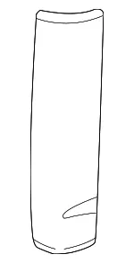 Rear Driver Side Door Outer Extension Panel - GM (84410857) - view 5