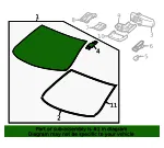 Windshield - GM (84431401) - view 6