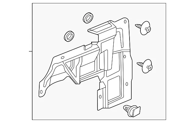 Front Driver Side Engine Splash Shield - GM (84450469)