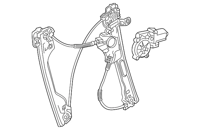 Front Passenger Side Window Regulator - GM (84451817) - view 4