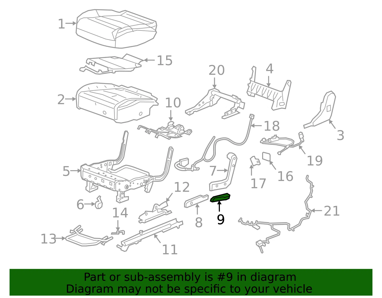 Adjust Handle - GM (84457192) - view 3
