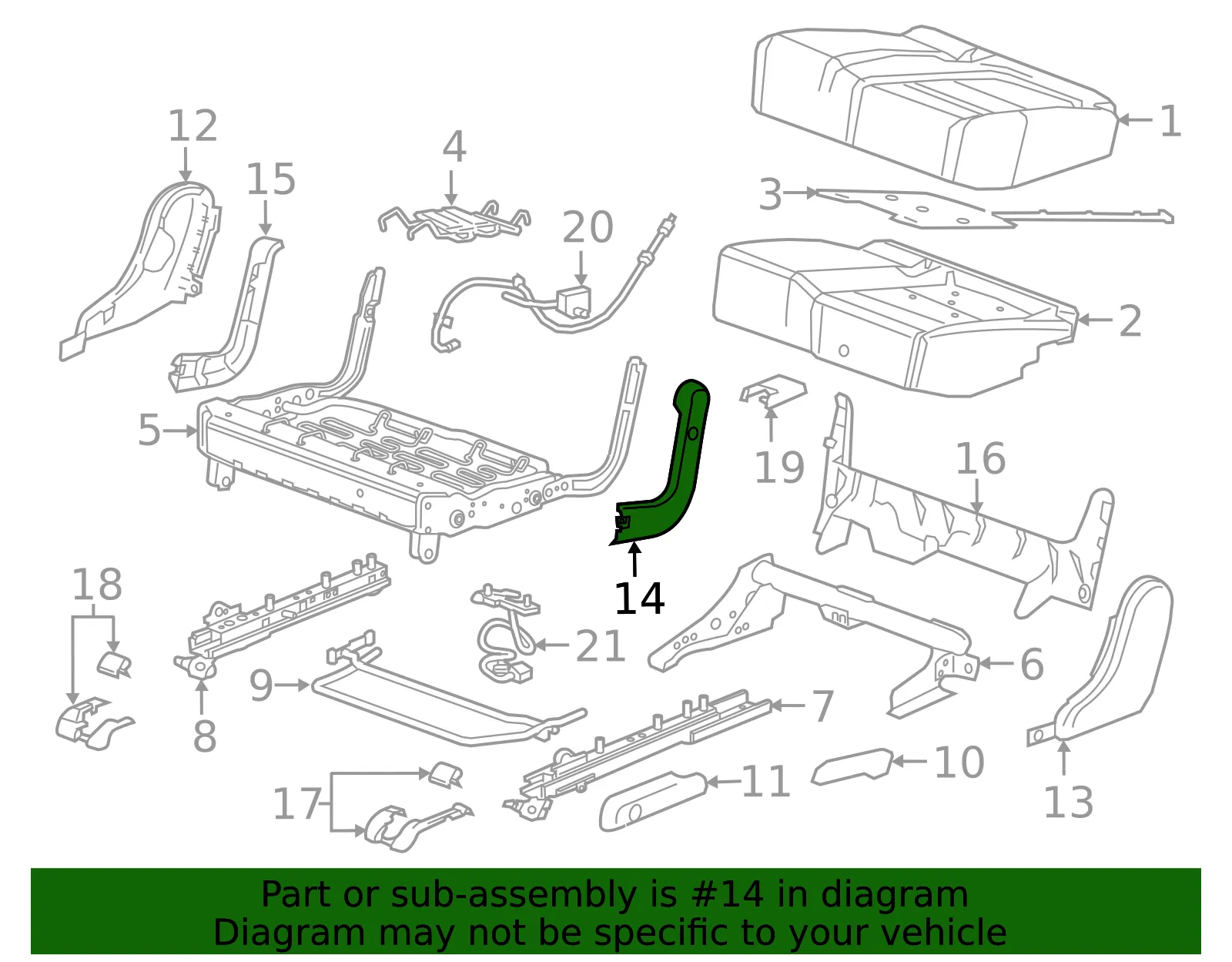 Hinge Cover - GM (84465085) - view 3