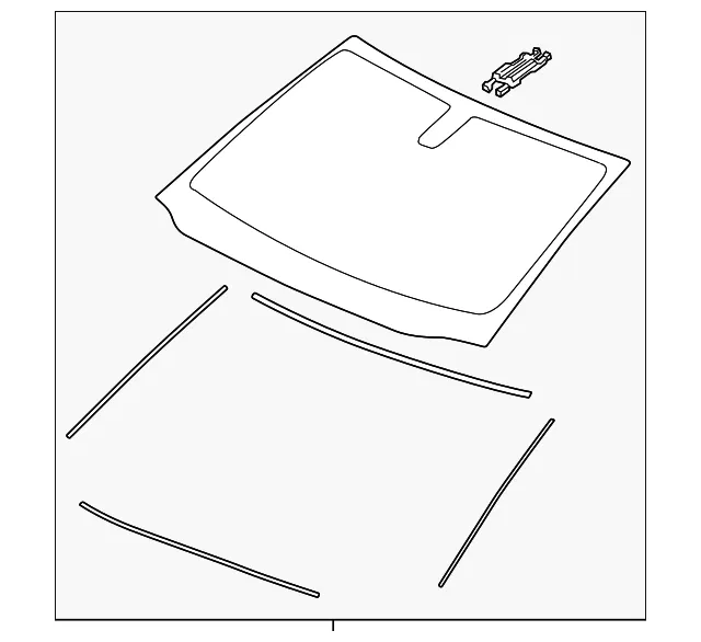 Windshield - GM (84475025) - view 2