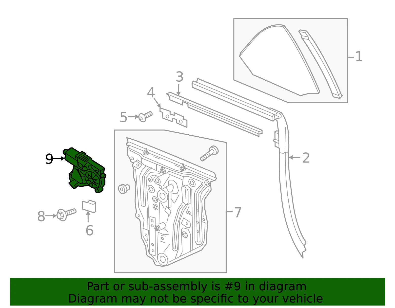 Window Motor - GM (84480447) - view 5