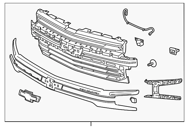 Front Grille - GM (84493320) - view 2