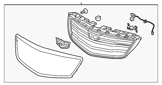 Front Grille - GM (84496436) - view 2