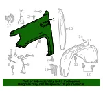 Fender - Driver's Side (LH) - GM (84496744) - view 6