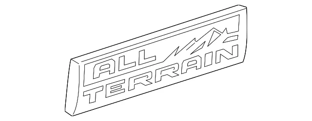 Tailgate Emblem - GM (84504791) - view 3