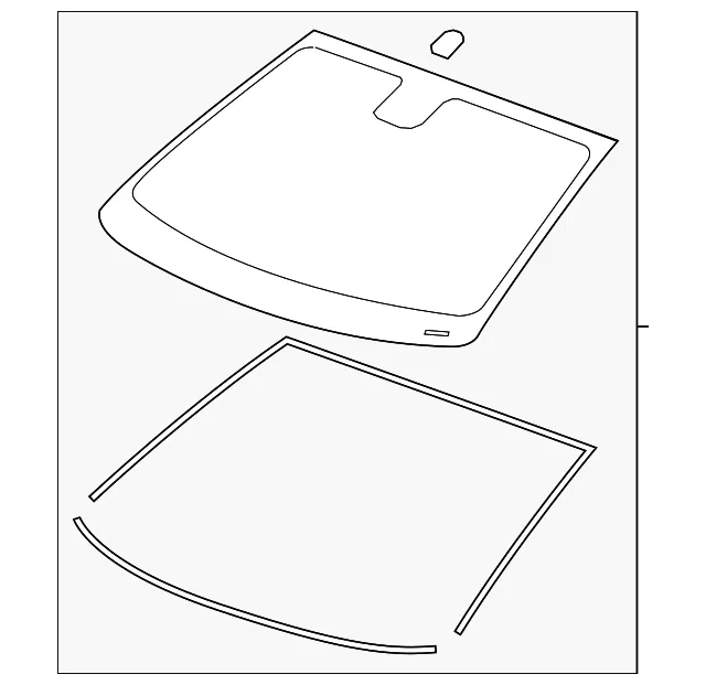 Windshield - GM (84515102) - view 2