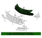Front Upper Grille - GM (84535154) - view 9