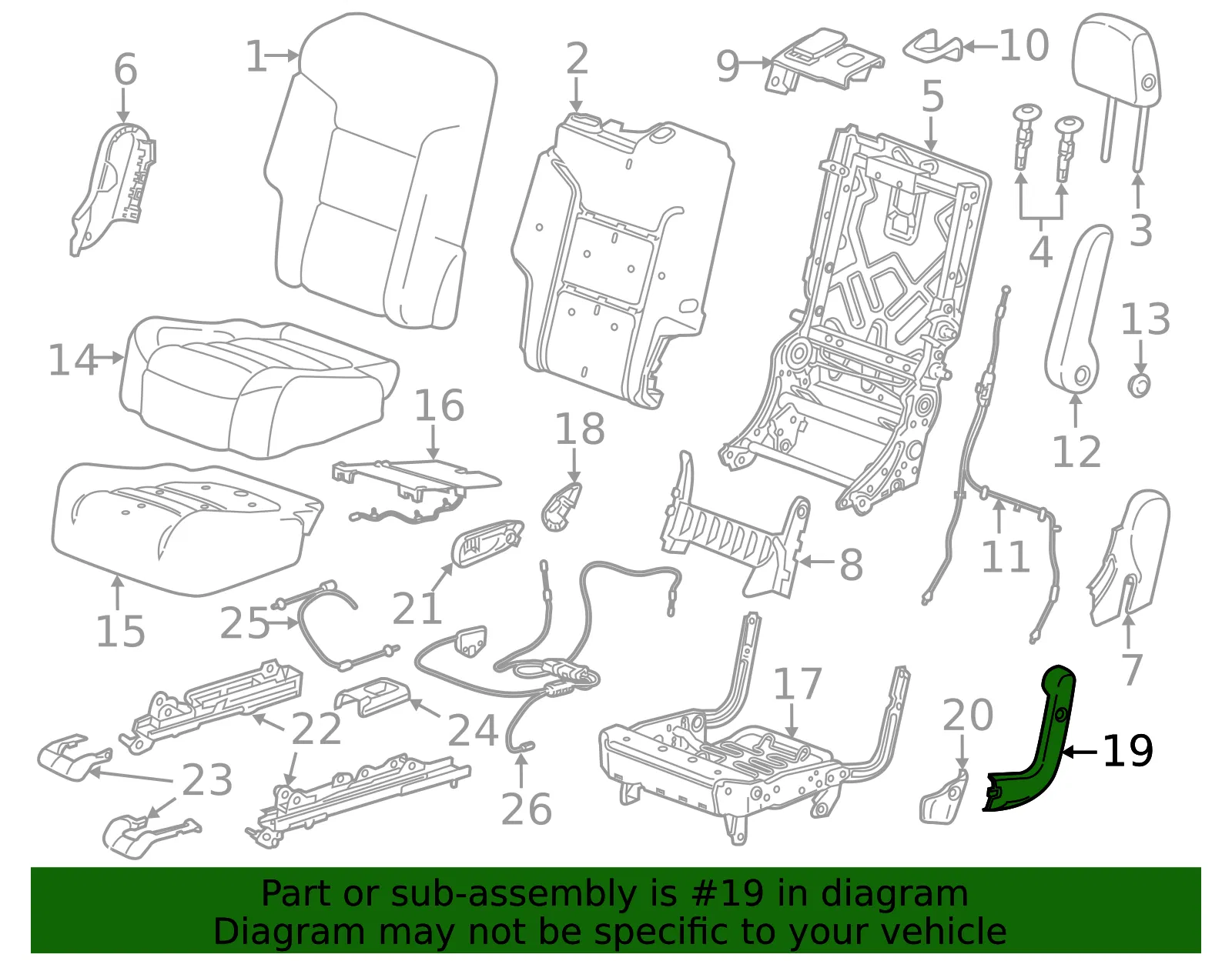 Hinge Cover - GM (84543255) - view 3