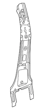 Driver Side Center Pillar Inner Panel - GM (84544676) - view 5