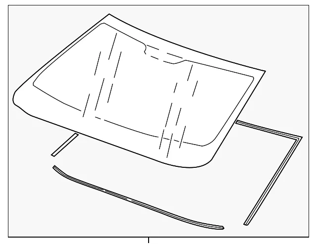 Windshield Glass - GM (84547513) - view 2