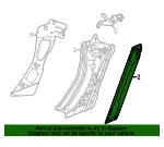 Driver Side Body Lock Pillar Lower Reinforcement - GM (84550708) - view 8