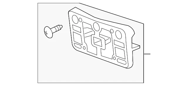 Front Bumper Shutter Bracket - GM (84556845) - view 4