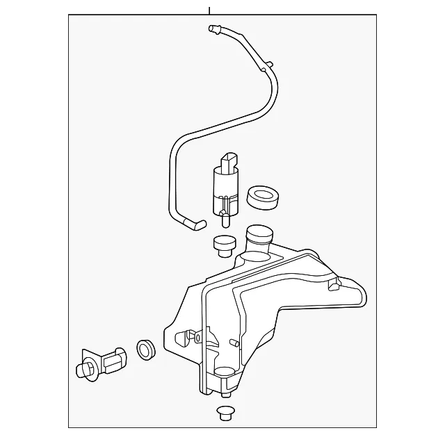 Windshield Washer Solvent Container - GM (84557041) - view 3