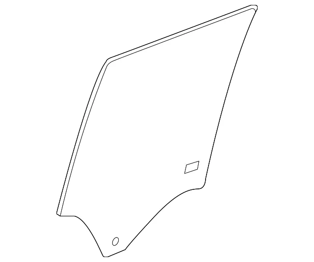Rear Driver Side Door Window - GM (84560293) - view 2