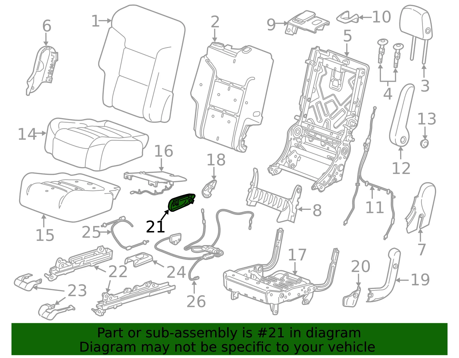 Adjust Handle - GM (84561045) - view 3