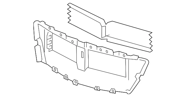 Front Bumper Shutter - GM (84571731) - view 2