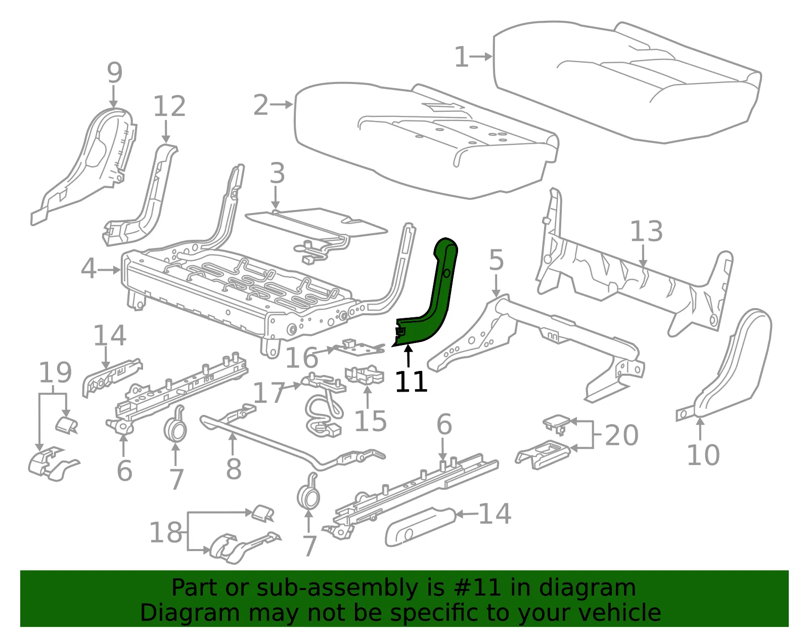 Hinge Cover - GM (84576126) - view 3