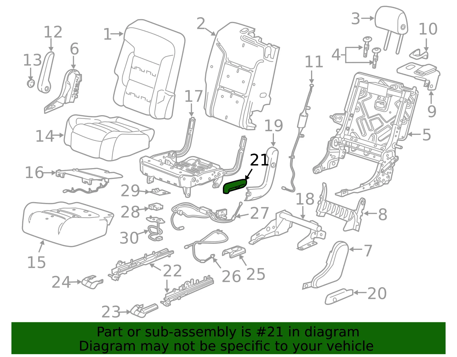 Adjust Handle - GM (84589509) - view 3