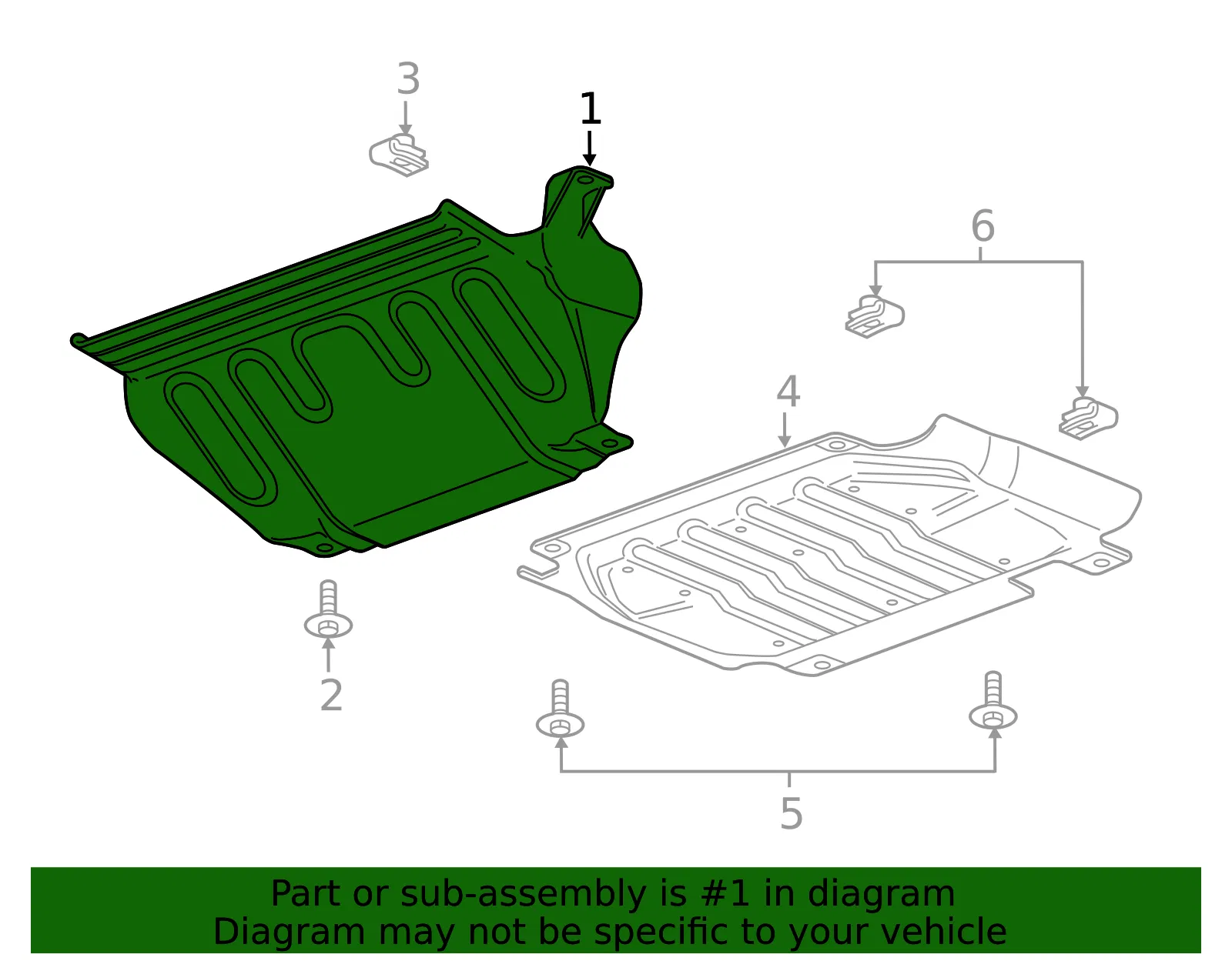 Engine Splash Shield - GM (84593757) - view 4