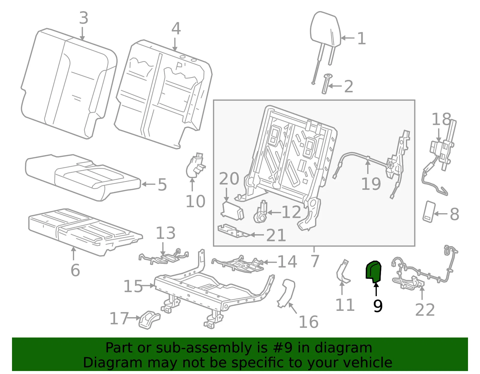 Hinge Cover - GM (84598021) - view 3