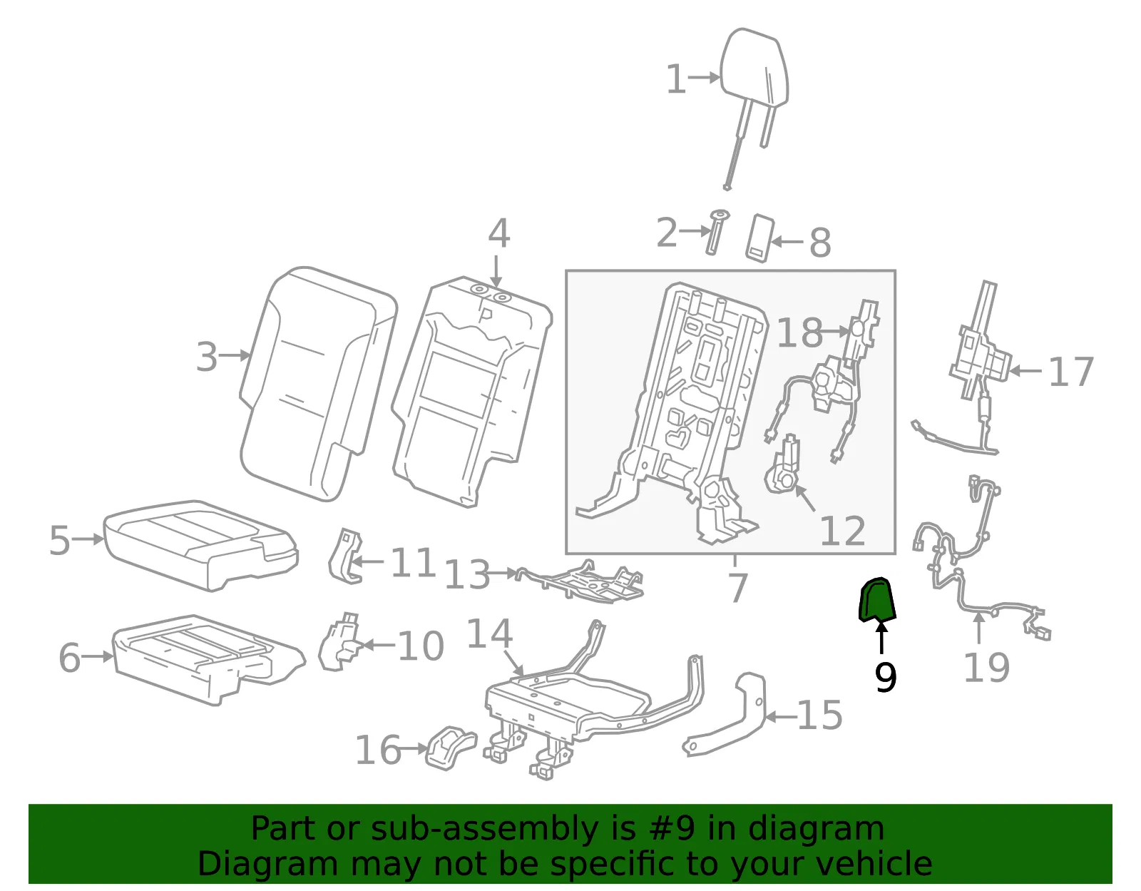 Hinge Cover - GM (84598022) - view 3