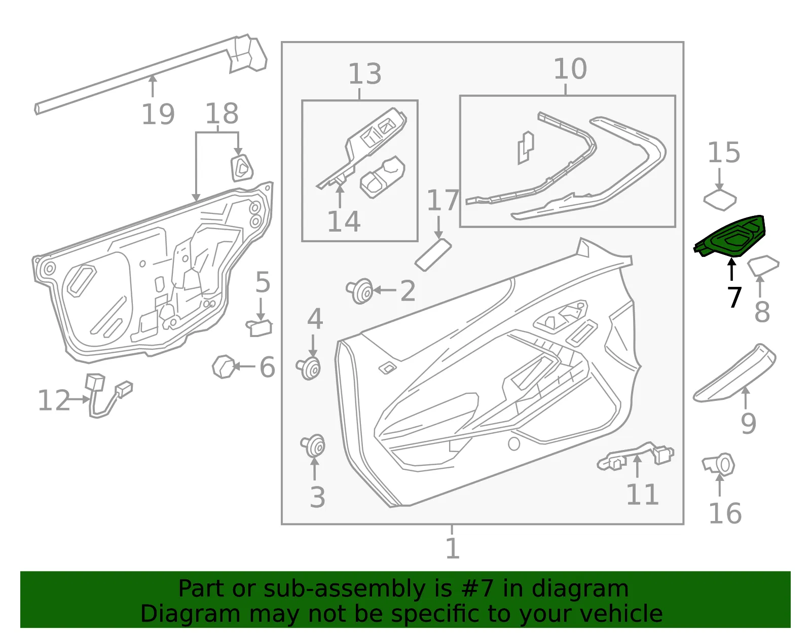 Handle, Inside - GM (84602268) - view 6