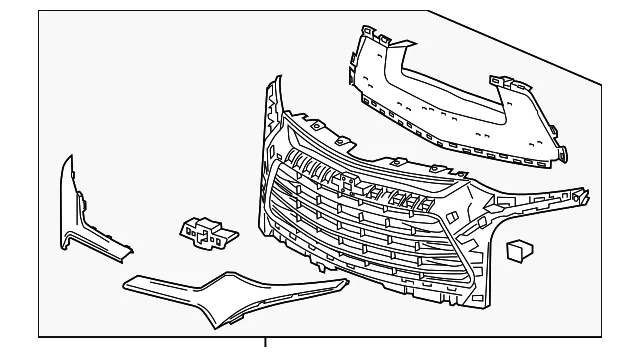 Front Grille - GM (84612436) - view 3