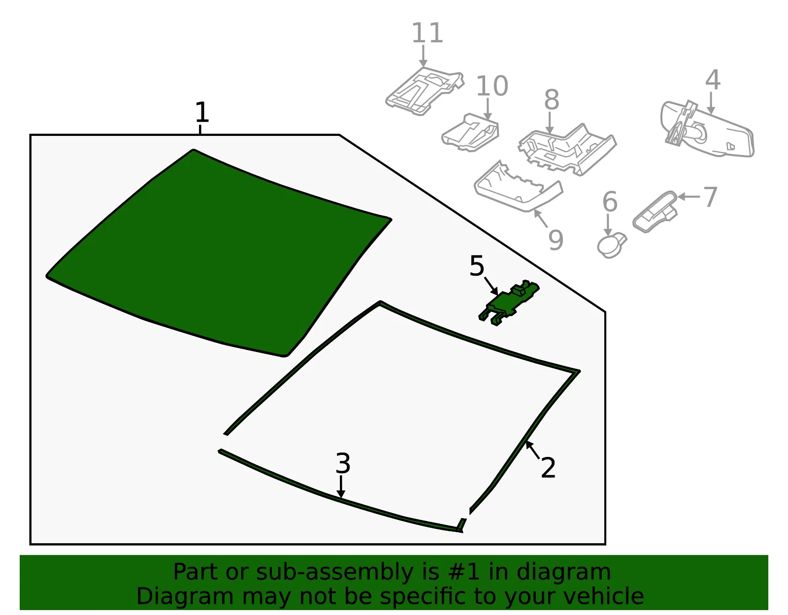 Windshield - GM (84615565) - view 3