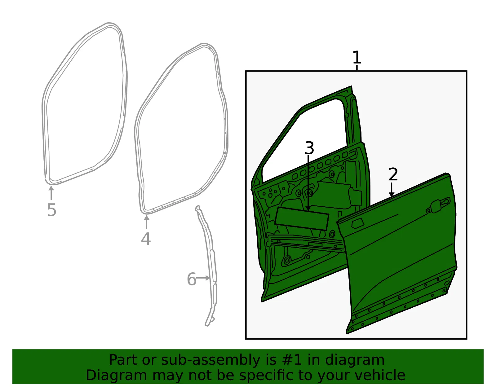 Door Shell - GM (84627498) - view 3