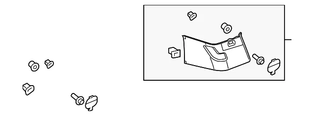 Upper Quarter Trim - GM (84630205) - view 2