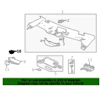 Inside Rearview Mirror Bracket - GM (84630759) - view 6