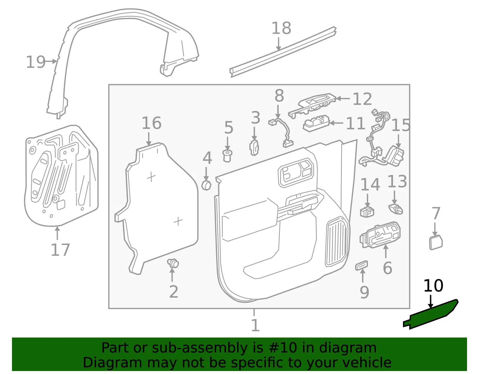 Door Applique - GM (84631245) - view 2