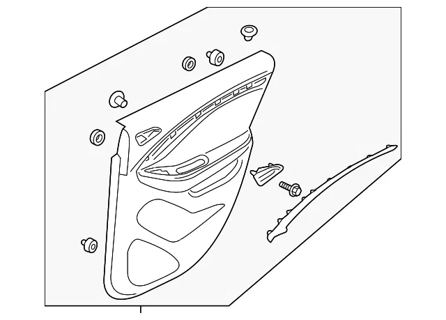 Door Trim Panel - GM (84631313) - view 2