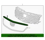 Front Grille Insert - GM (84636623) - view 6