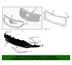 Front Lower Grille - GM (84636638) - view 9