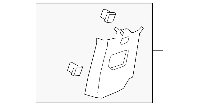 Upper Pillar Trim - GM (84640144) - view 3