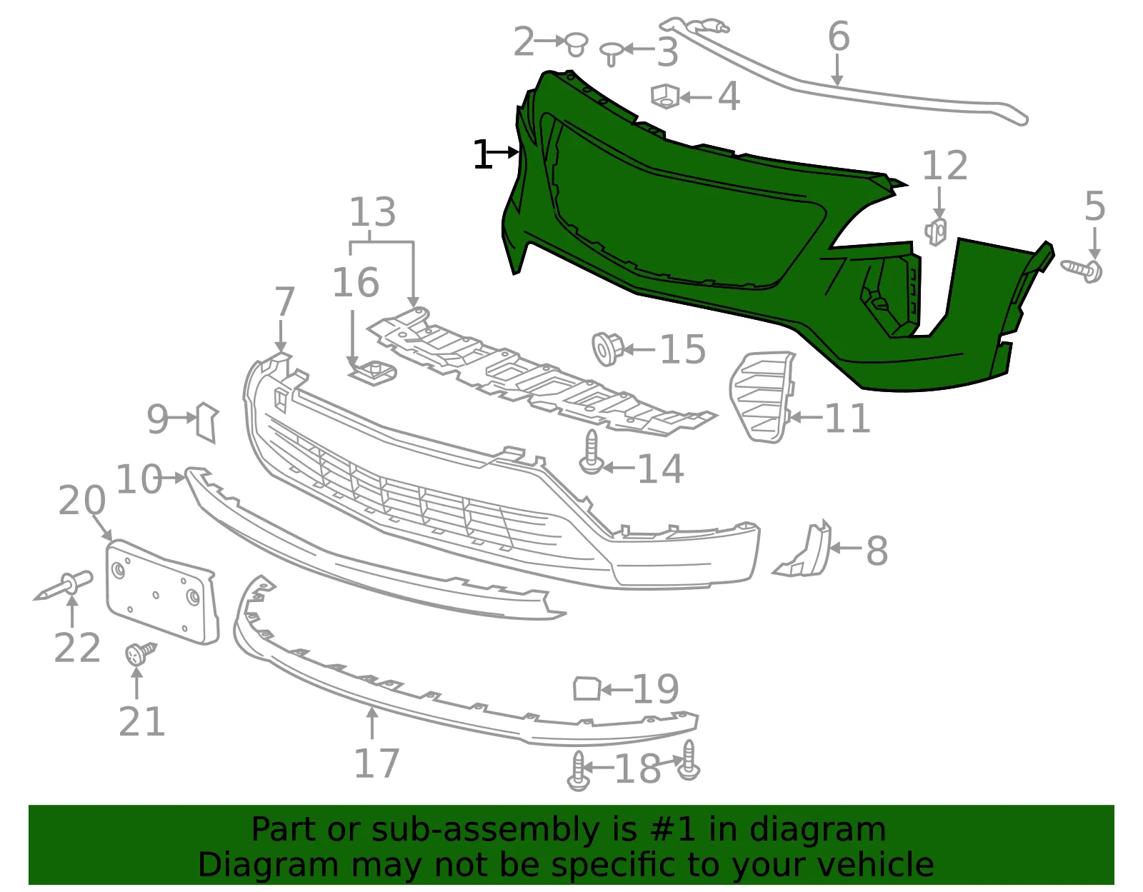 Bumper Cover - GM (84646921) - view 3