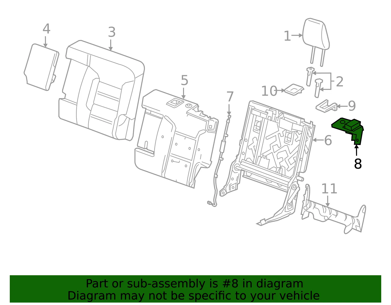 Release Handle - GM (84654054) - view 3