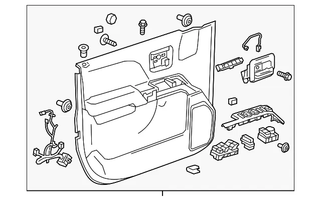 Door Trim Panel - GM (84676576) - view 2